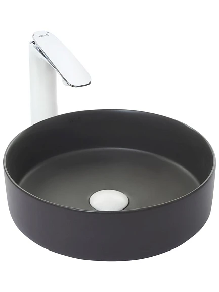 Накладная раковина WeltWasser Elbach 3134 MDG 35,5*35,5 темно-серая матовая