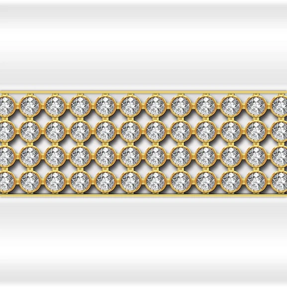 Декоративная горизонтальная вставка Fra Grande "Кристаллы Swarovski" Фонтенбло на фронтальную панель (на выбор по фото)