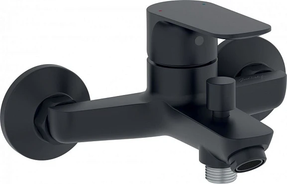 Смеситель Jacob Delafon Oscar для ванны и душа черный матовый