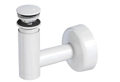 Сифон для раковины Prevex Easy Clean 1512413 выпуск Ø40 с переливом белый