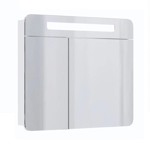 Зеркало-шкаф Onika Неаполь 80 белый глянец L/R