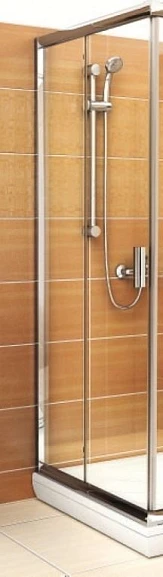 Душевая стенка с дверью Ravak Blix BLRV2K-100 профиль глянцевый хром, стекло Transparent