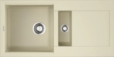 Кухонная мойка Omoikiri Sakaime 86*43,5 гранитная крошка ваниль полуторная с крылом