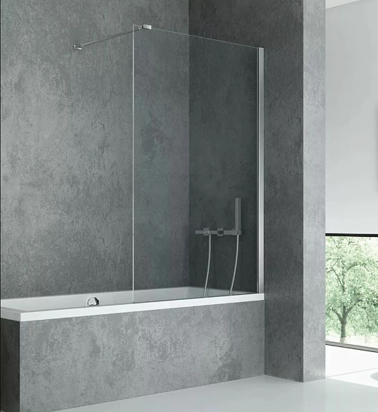 Душевая шторка на ванну New Trendy New Modus EXK-1918 90*150 L/R косой кронштейн