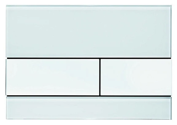 Клавиша смыва Tece Square белая стекло