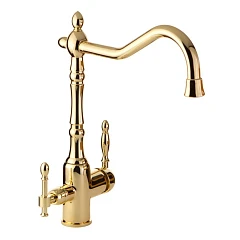 Смеситель Veragio Venezia 30639 для кухни с функцией подключения фильтра золото