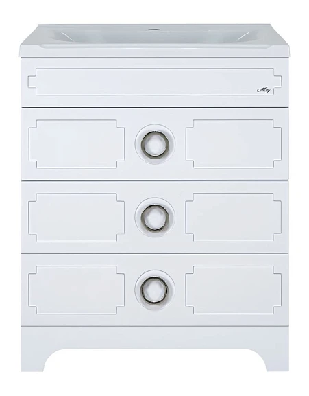 Тумба с раковиной Misty Лейла 60 белая