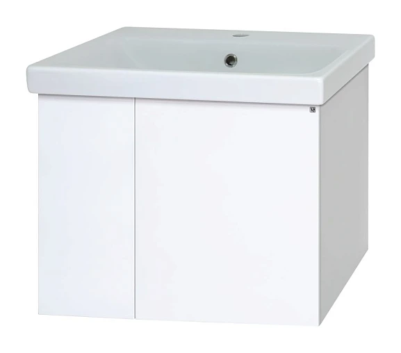 Тумба с раковиной Misty Лира 50 белая подвесная