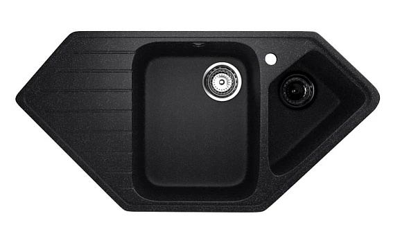 Кухонная мойка Ulgran Classic U-409 97*50 (-308, черный)