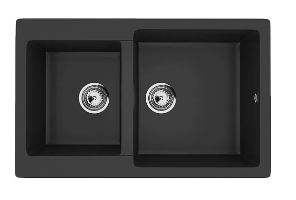 Кухонная мойка Ulgran Classic U-505 77*50 (-344, ультра-черный)