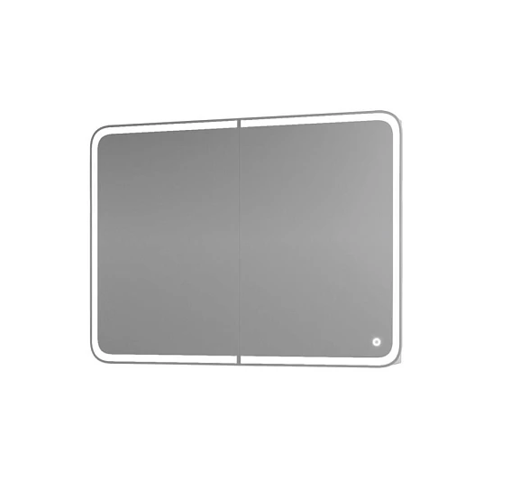 Зеркало-шкаф Grossman Адель 90 белый глянец R с LED подсветкой