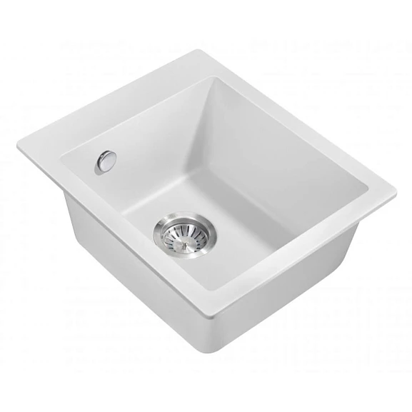Кухонная мойка Milacio Murcia 42*49 Cuarzo белая матовая