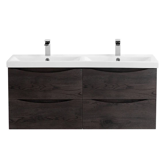 Тумба с раковиной BelBagno Marino-Cer 120 Rovere Nature Grigio (с двойной раковиной)