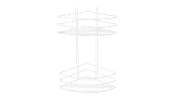 Полка Fixsen FX-710W-2 двухъярусная угловая белая