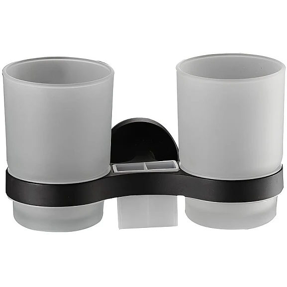 Двойной стакан Haiba HB8708 черный матовый