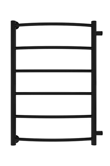 Водяной полотенцесушитель Indigo Arc 49,4*70 боковое подключение 60 черный муар