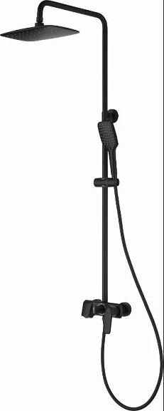 Душевая стойка Rush Nevis NE1735-40Black с изливом черный матовый