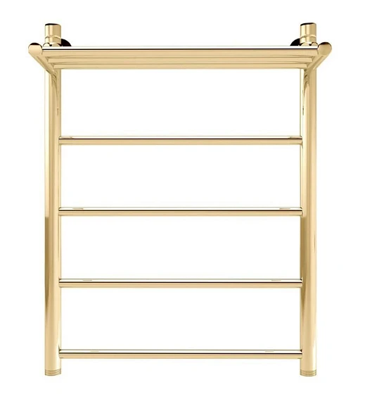 Водяной полотенцесушитель Indigo Line 50*70 золото с полкой