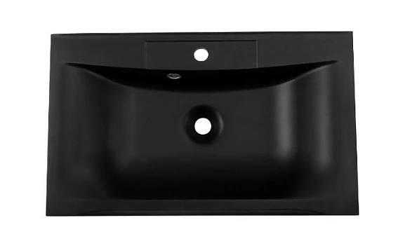 Art&Max Art&Max Мебельная раковина Am-Lav 75 Bianchi (приобретается в комплекте с тумбой) черная матовая