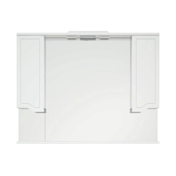 Зеркало-шкаф Corozo Мирра 105 с подсветкой белый глянец