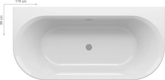 Акриловая ванна Ravak Ypsilon W 178x860 белая