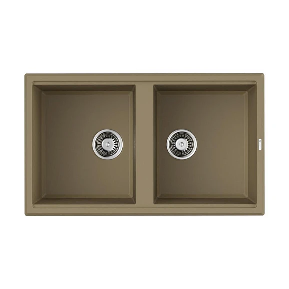 Кухонная мойка Omoikiri Tedori 86*51 гранитная крошка шампань двойная