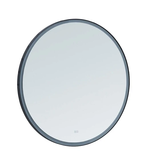 Зеркало Aquanet Тренд D 60 черное с Led подсветкой