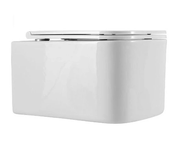 Подвесной унитаз Art&Max Latina 36*52 безободковый с крышкой-сиденьем микролифт AM215SC