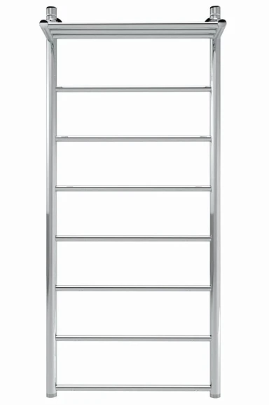 Водяной полотенцесушитель Indigo Line 50*120 серебристый с полкой