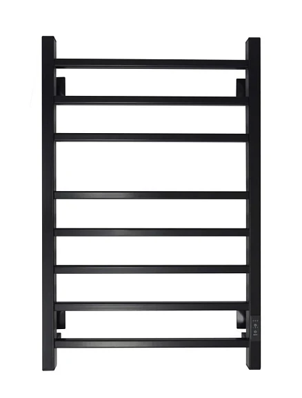 Электрический полотенцесушитель Санприз Квадро П8 50*80 L/R черный матовый