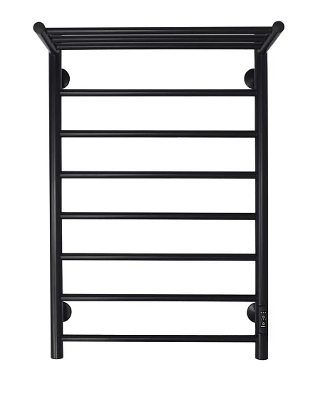 Электрический полотенцесушитель Санприз Аврора П8 50*80 L/R с полкой черный матовый