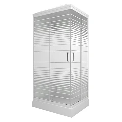 Душевая кабина Triton Квадро (полосы) 120х80х228 А L/R со смесителем ДН4