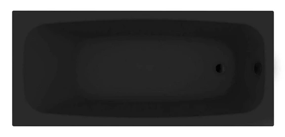 Акриловая ванна Toni Arti Teramo 170х75 черная матовая (комплект)