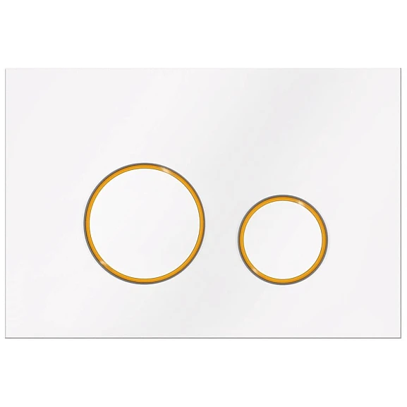 Смывная клавиша KKPol M11 V3 SPP/041/0/K (350/PPB/041-00-05) белый/золото глян./белый