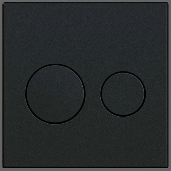 Смывная клавиша KKPol для инсталляции Uni P01 350/PPC/072-00-00 черный матовый