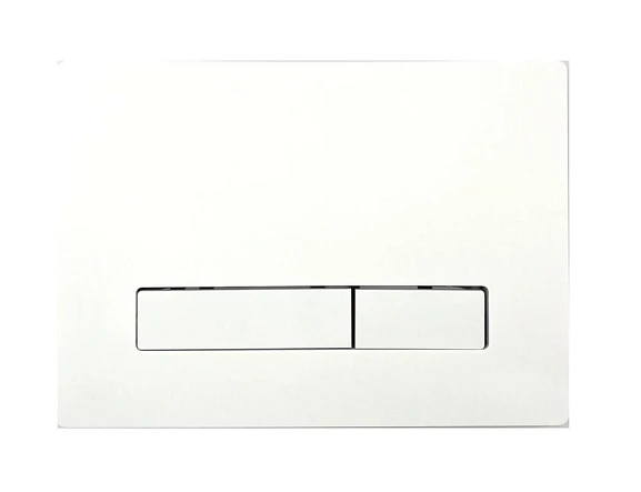 Смывная клавиша KKPol Vitrum Metal Slim 350/PSM/010-00-00 белый матовый
