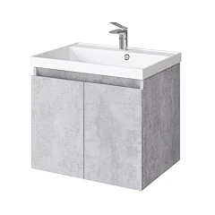 Тумба с раковиной Raval Vesso 60 цемент светлый