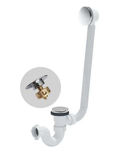 Слив-перелив для ванны Vannesa автомат хром