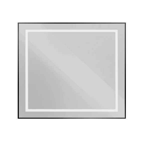 Зеркало BelBagno Kraft SPC-KRAFT-900-800-SENS-NERO 90*80 черное с Led-подсветкой