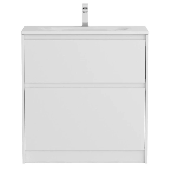 Тумба с раковиной BelBagno Kraft 39 80 напольная Bianco Opaco (раковина BB-8099-3-80)