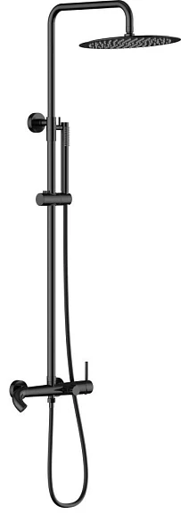 Душевая стойка Knotlor Elixir SS-33/BL с изливом черная матовая