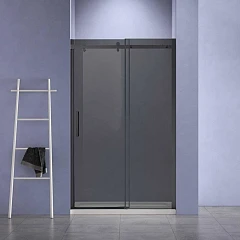 Душевая дверь в нишу Vincea Como-N 140*195 профиль черный матовый стекло тонированное L/R без поддона Душевая дверь в нишу Vincea Como-N 140*195 профиль черный матовый стекло тонированное L/R без поддона