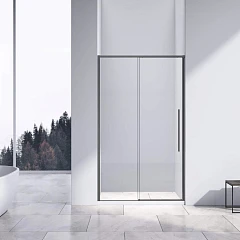 Душевая дверь в нишу Vincea Slim-N 130*195 профиль вороненая сталь L/R без поддона Душевая дверь в нишу Vincea Slim-N 130*195 профиль вороненая сталь L/R без поддона