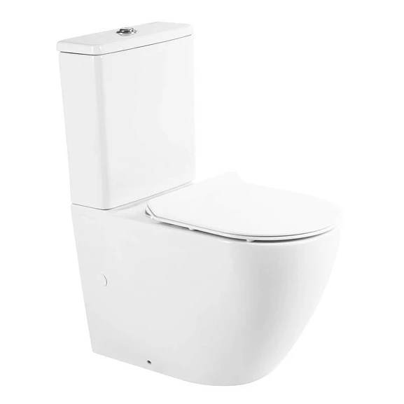 Унитаз-компакт BelBagno Sfera-R BB2141CPR/ BB2111SC 39*66 безободковый с крышкой-сиденьем микролифт