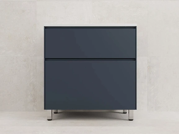 Тумба с раковиной Style Line Лима 80 напольная графит