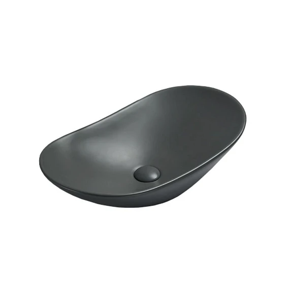 Накладная раковина Vincea VBS-508MA 61,5*36 антрацит матовый