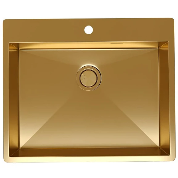 Кухонная мойка Санприз Scanno SZ2260GD 60*50 брашированное золото