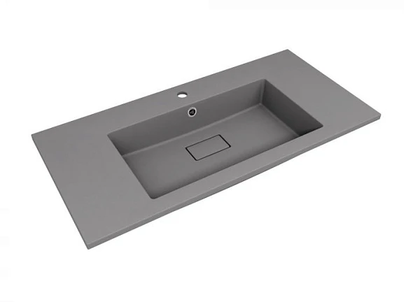 Мебельная раковина Style Line Line 100*48 серый шелк (приобретается в комплекте с тумбой)