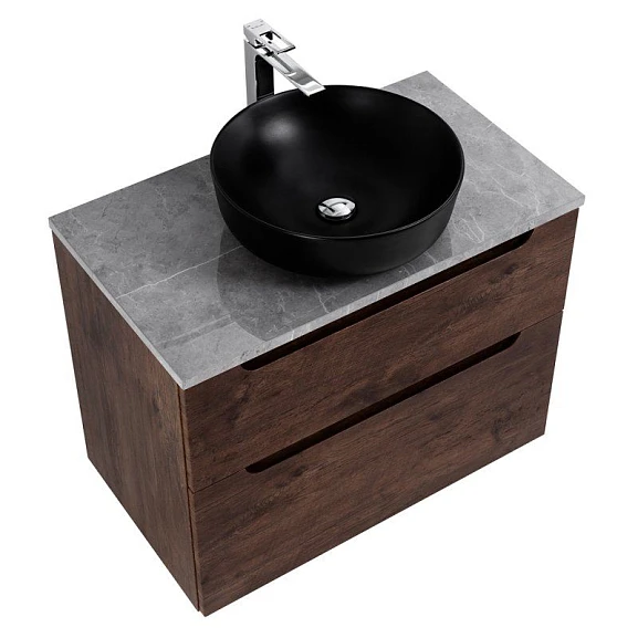 Тумба с накладной раковиной BelBagno Etna-H60 80 Rovere Moro