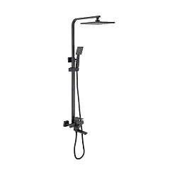 Душевая стойка Olive’s Estena 29291ENB с изливом черная матовая